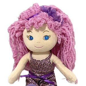 Lil Totz Girlz n Dollz Plush‎ Doll with Pink Hair 14"